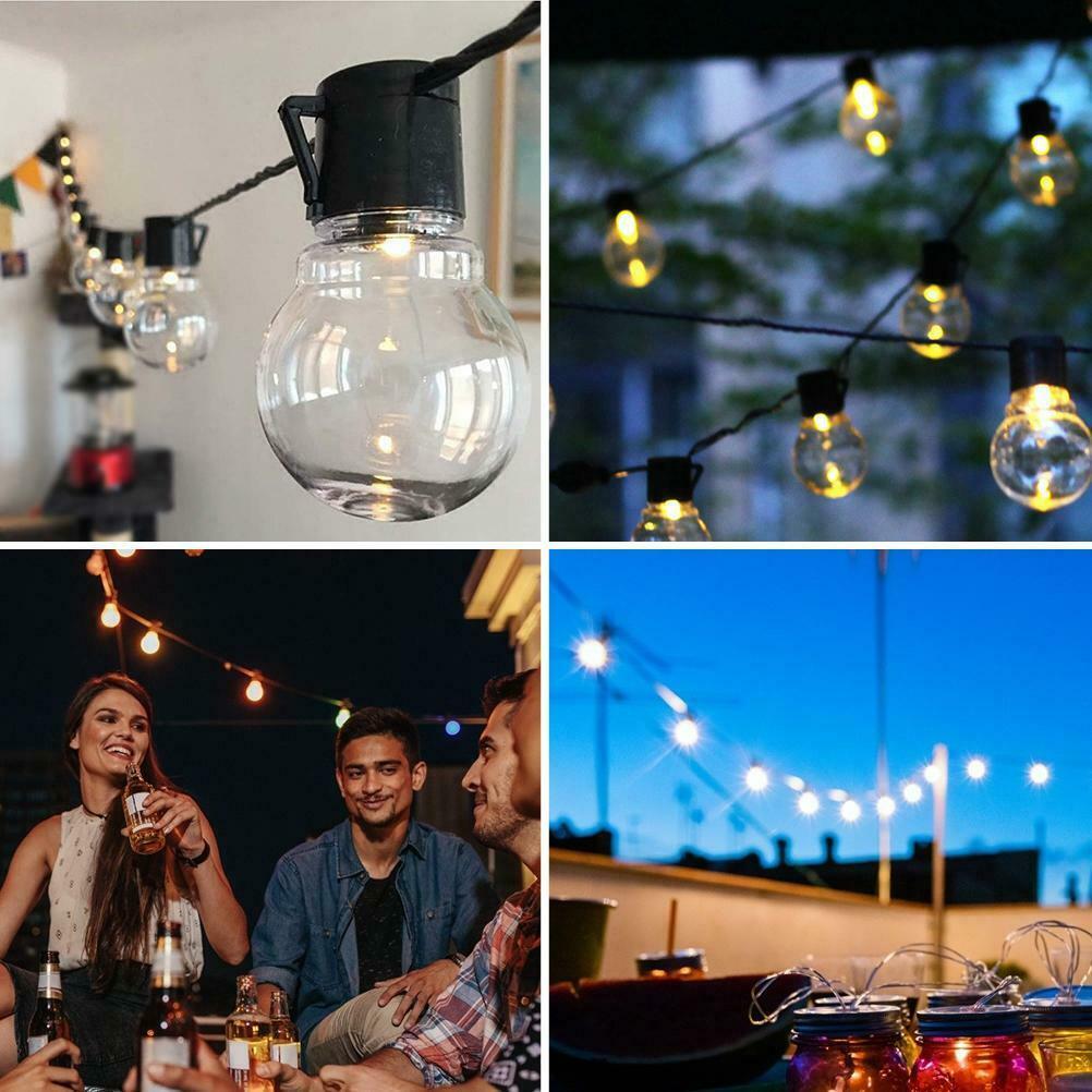 10 LED Outdoor Solar Bulbs IP65 Waterproof Garden String Lights for Garden