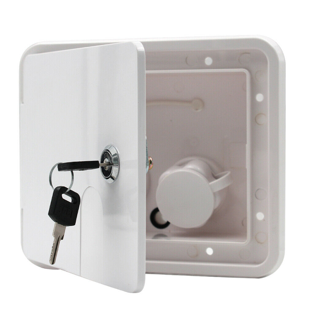 White   Gravity   City   Water   Inlet   Fill   Dish   Hatch   Lock   RV   # 2