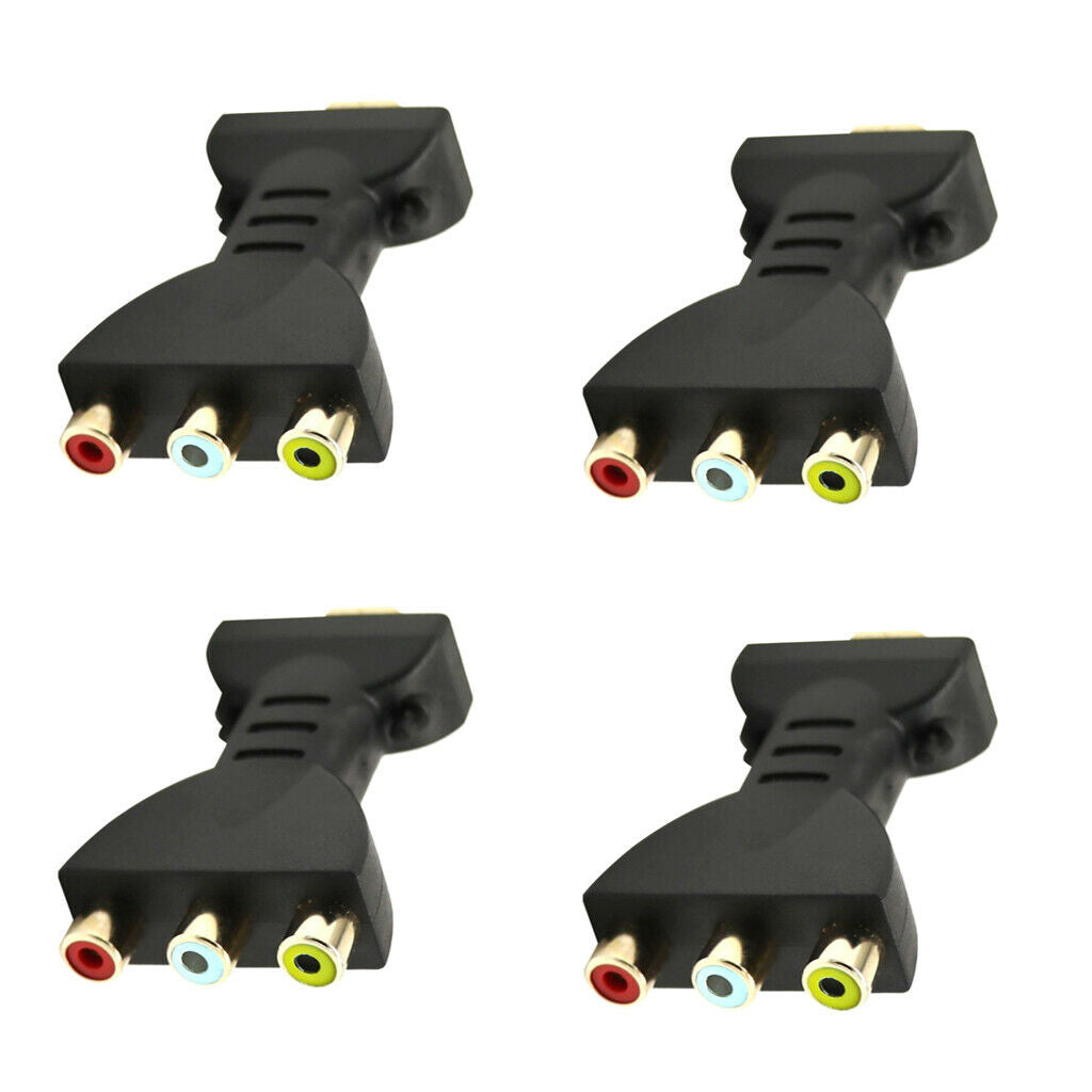 4Pcs HDMI to AV Yellow/Red/White M/F Vedio Connector for Home Theater DVD