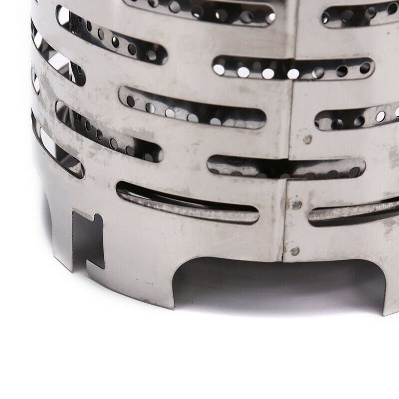 Stainless Steel Portable Mini Camping Warmer Heater Cap Outdoor Gas Stove CoBDA