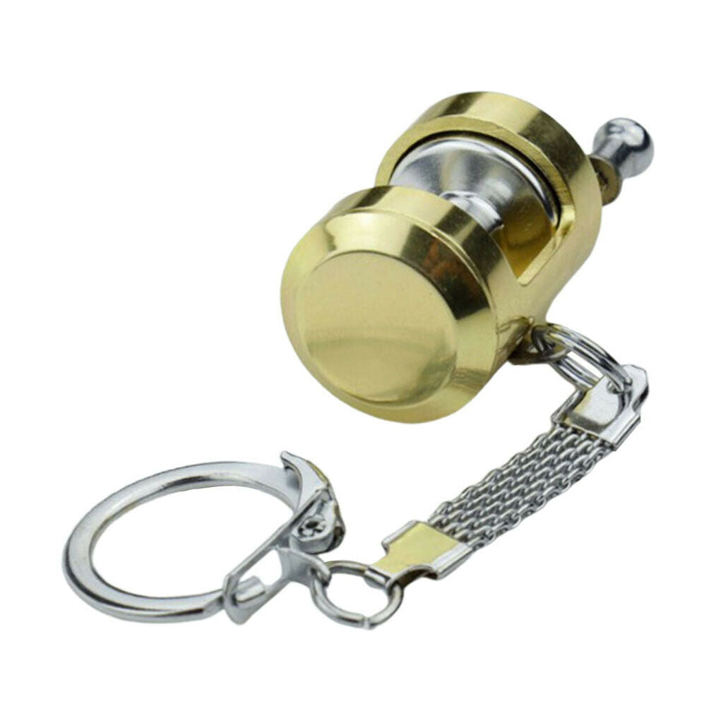 Mini Alloy Trolling Reel Key Chain Key Holder Diameter 0.8'' Line Keychain