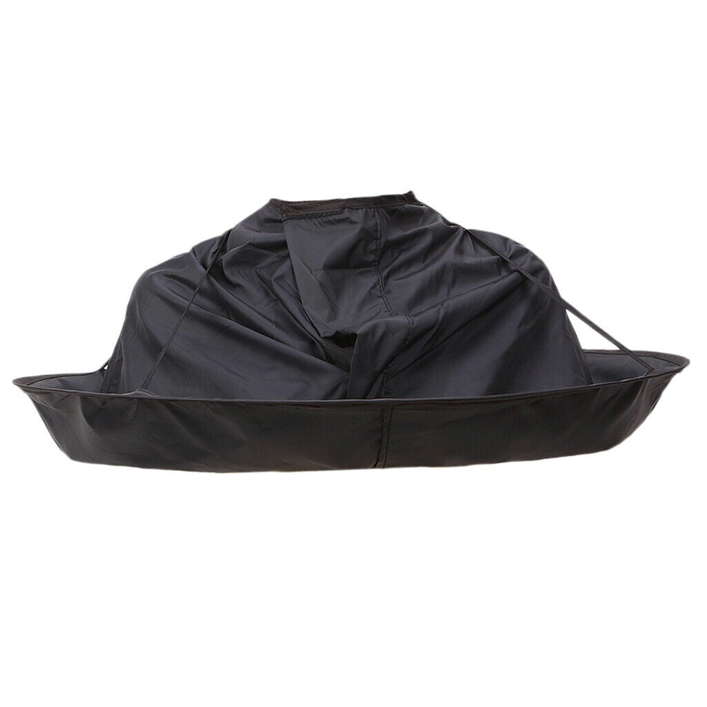 Professional DIY Hair Cutting Cape Umbrella Cloak Salon Barber Black 60cm