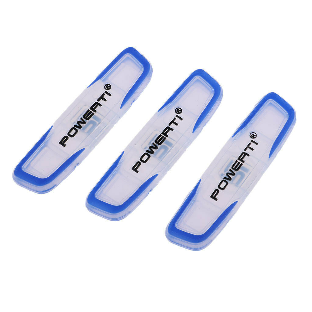 3Pcs/Lot Durable Silicone Tennis Racket Vibration Dampeners Shock Absorbers Blue