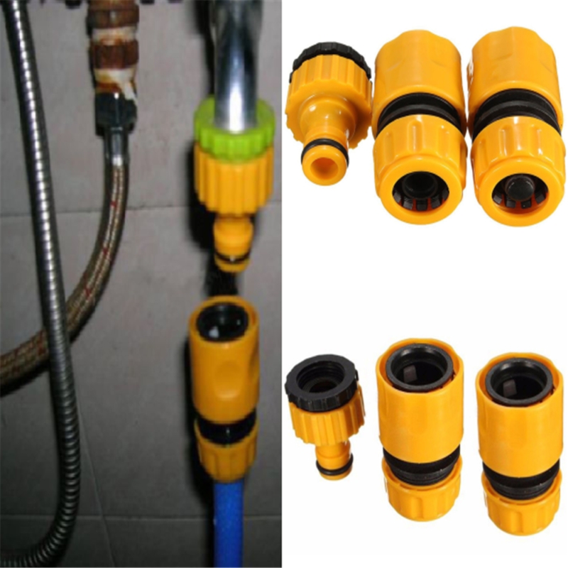 3Pack Garden Water Hose Pipe Tap Connector Conection Fitting Adaptor Hoselock_US