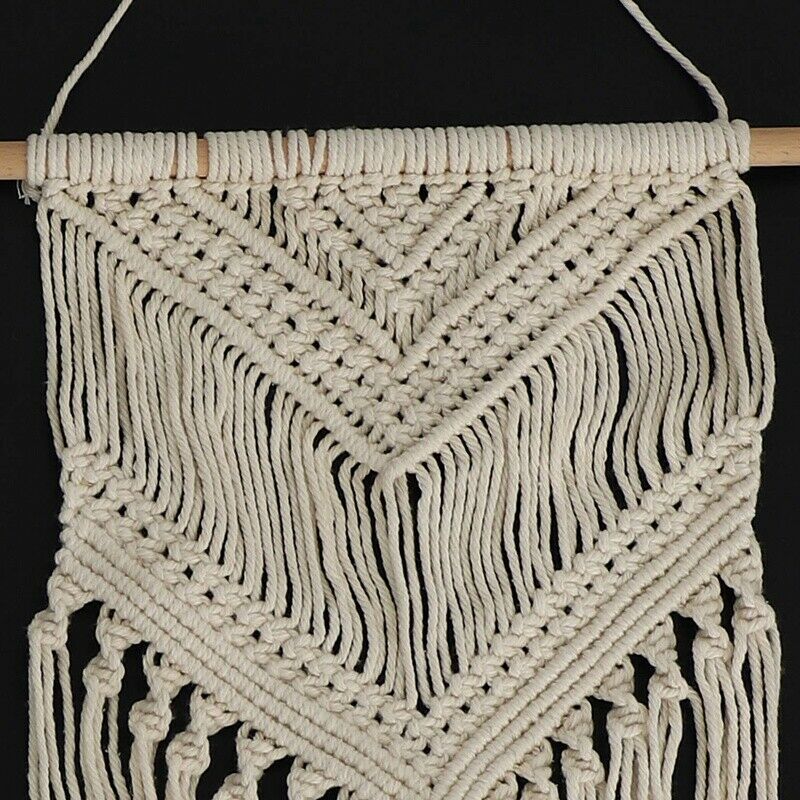 2 Pcs Macrame Wall Hanging Decor Woven Wall Art Macrame Tapestry Boho Style HoH8