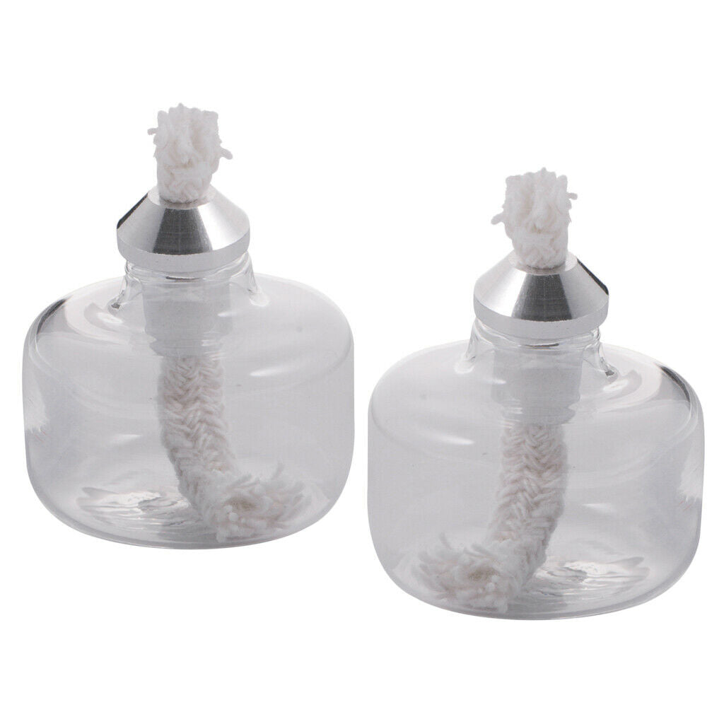2Piece Mini Alcohol Lamp Glass Small with 8ml Stirling Engine Accessories
