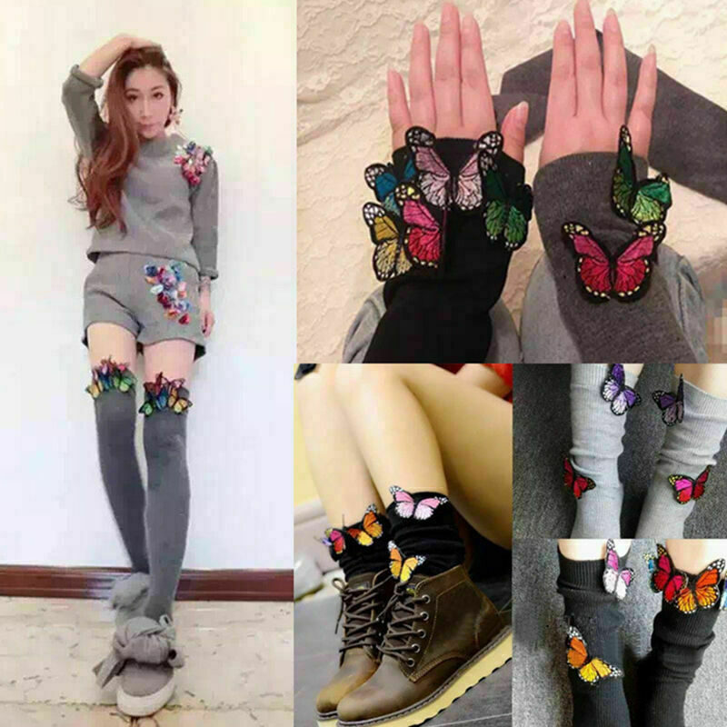 10 x Embroidery Butterfly Sew Iron On Patch Badge Embroidered Applique U4N4