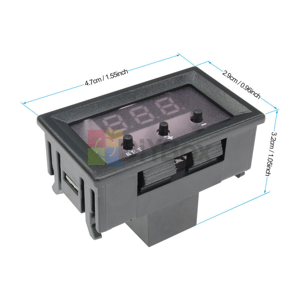 DC 12V W1209 Digital LED Thermostat Temperature Controller Switch w/ NTC Sensor