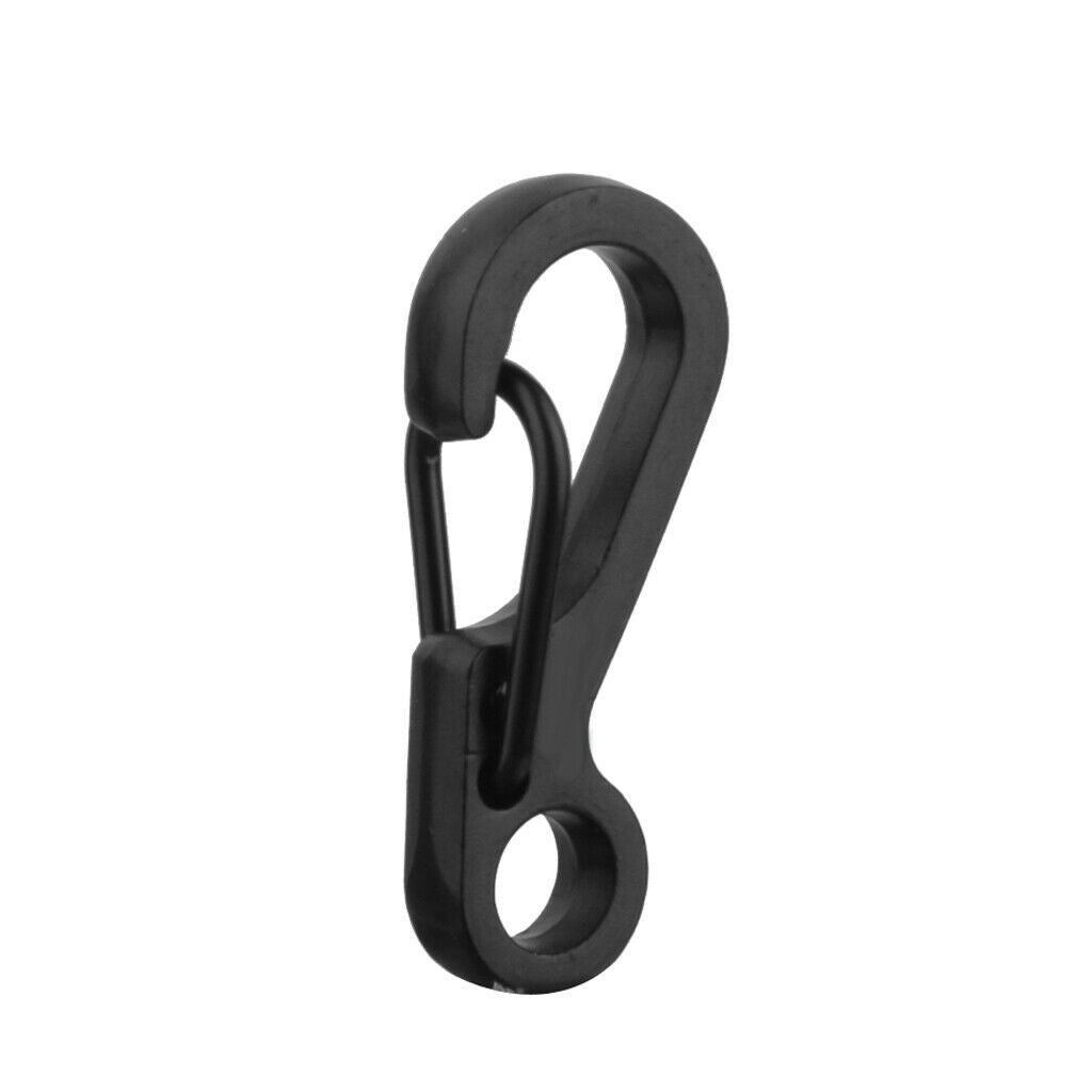 2x 10x Alloy Split Keychain Key Ring Clasp Clips Spring Locking Snap Hook
