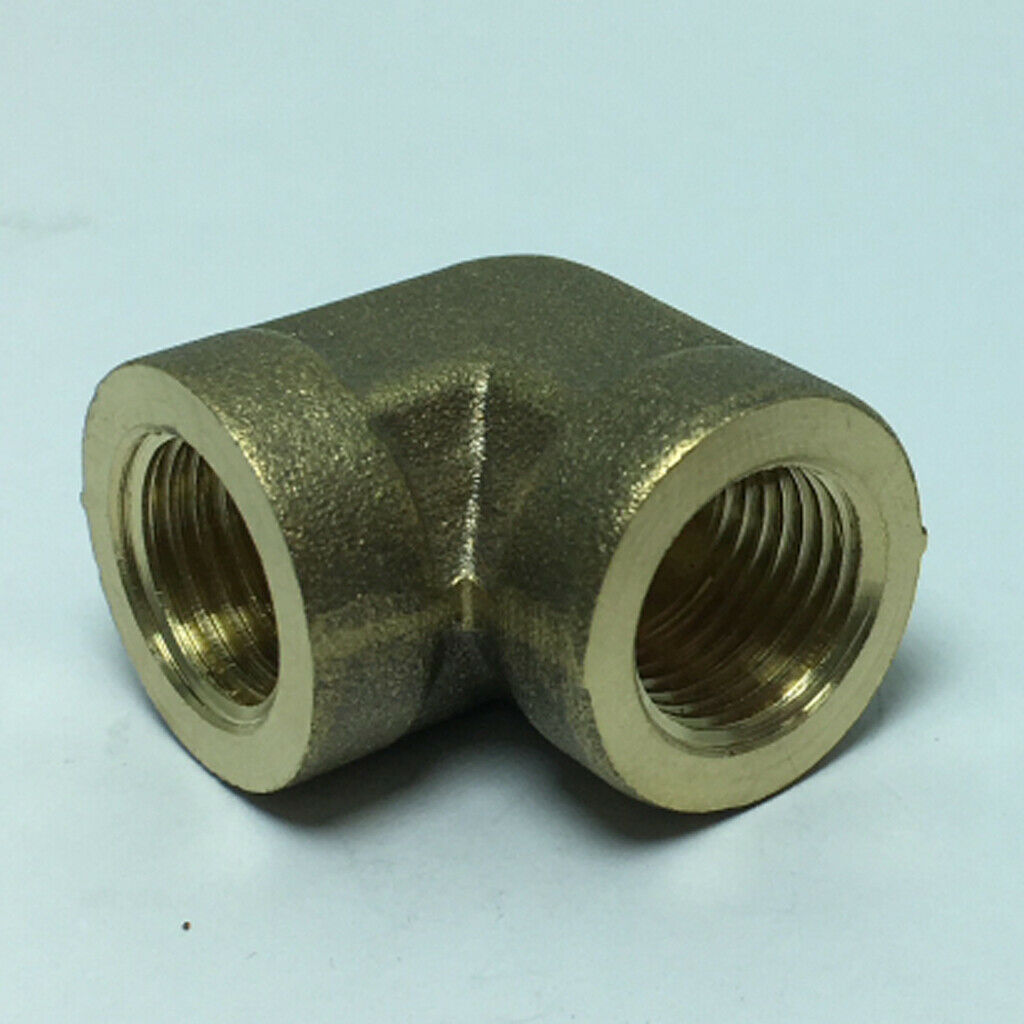 1Pc DN8 1/4" Female x Female Elbow Brass Adapter Connector Pipe Tube Fitting