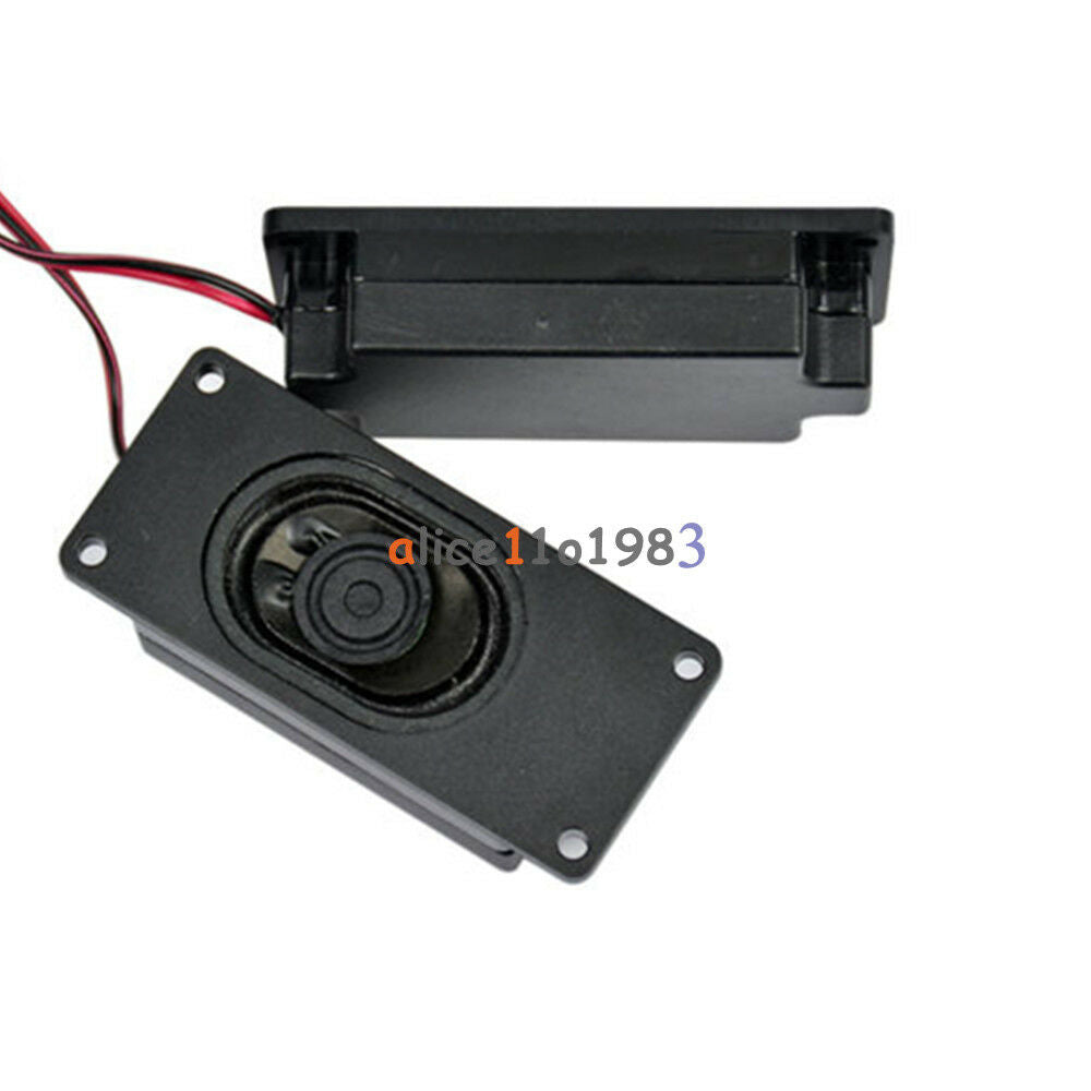 2PCS Black 3070 4 Ohm 3W Advertising LCD TV Loudspeaker Rectangle Speakers