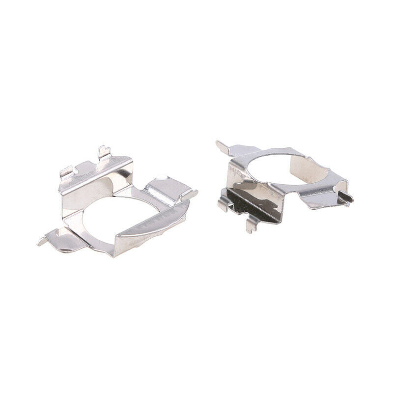 2Pcs H7 LED Car Sliver Bulbs Base Holders Retainer Clips Adapters For VW Bora