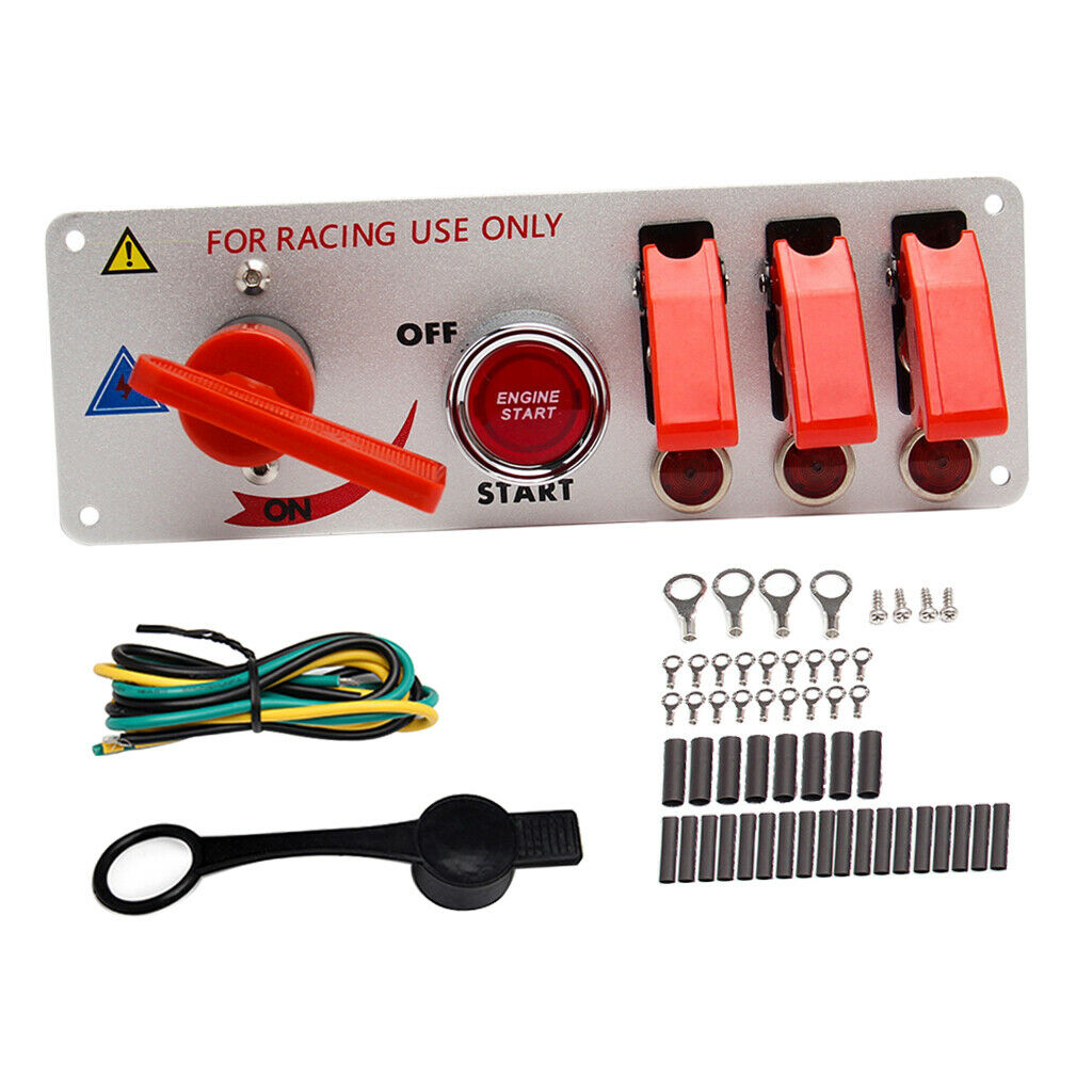 1Set Multi-purpose 12V LED Ignition Switch Panel Push Button LED Toggle Switch