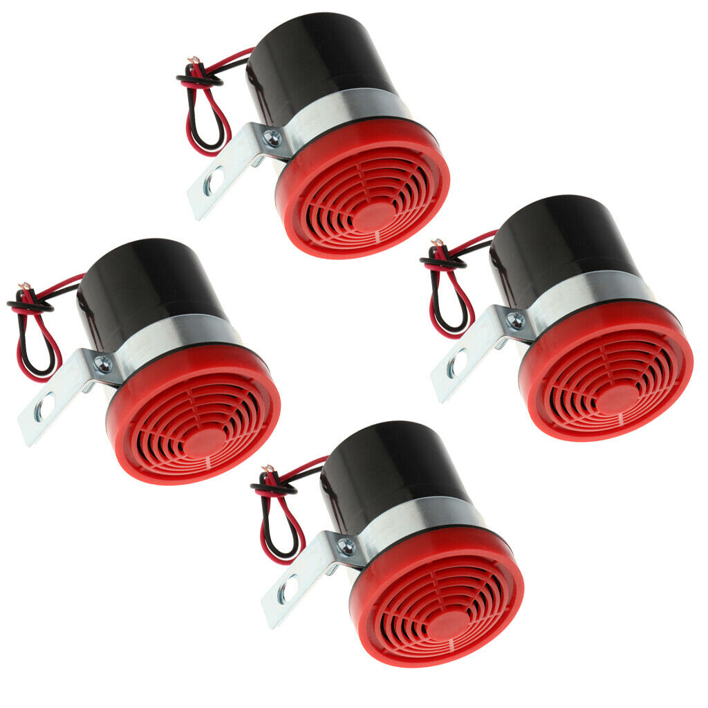 4 Pieces Auto Vehicle LORRY 12V Reversing Horn Speaker Beeper Buzzer Alert