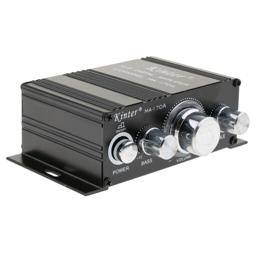 Mini Amplifier Bluetooth Audio 2.0CH Stereo Volume Bass