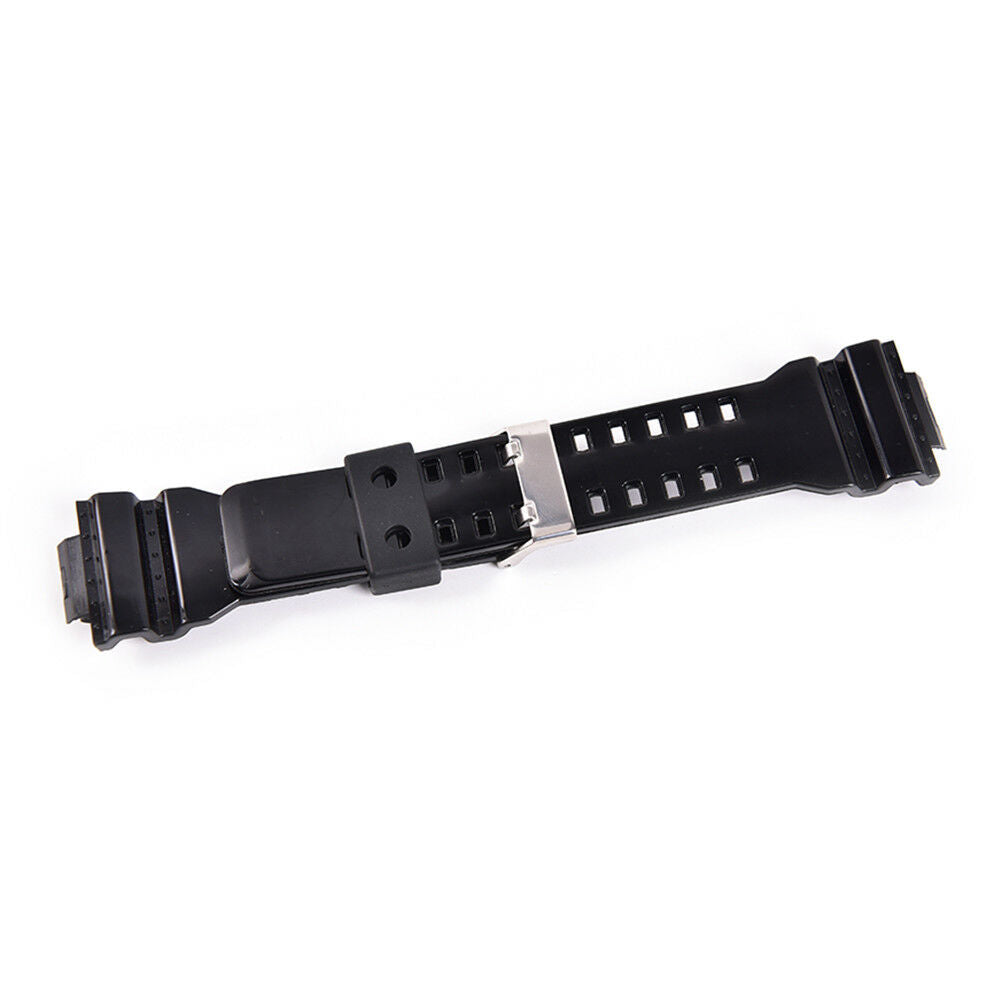 16mm Rubber Watchbands Men Black Sport Diving Silicone Watch Strap For g-.l8