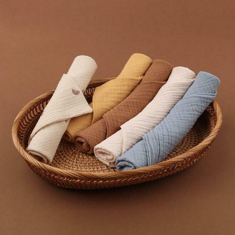 5pcs Baby Handkerchief Newborn Face Towel 30x30cm Cotton Feeding Bibs Burp Cloth
