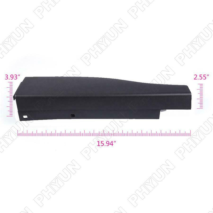 For Ford F-250 F-350 Left Right Side Flex Step Tailgate Moulding Trim Cap Black