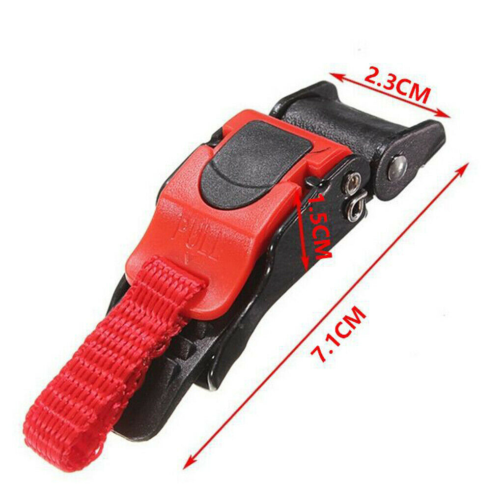 Motor Bike Helmet Chin Strap Speed Sewing Clip 9 Gear Quick Release Buckle