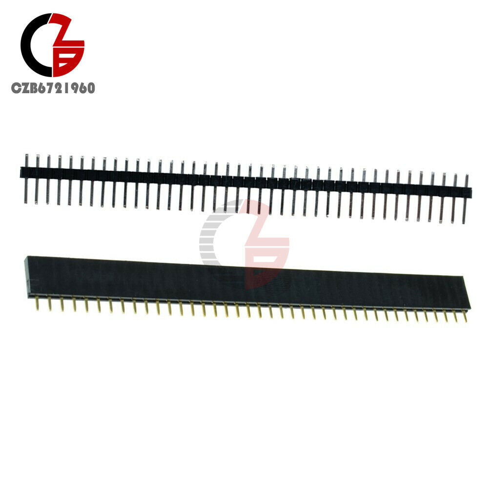 10PCS 5Pairs 2.54mm 40pin Male&Female Header Socket Row Strip PCB Connector Cool