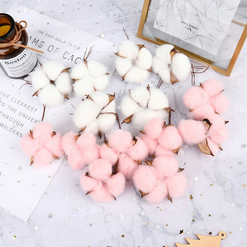 6pcs Artificial flowers cotton bouquet christmas decorative flowers wreat.l8