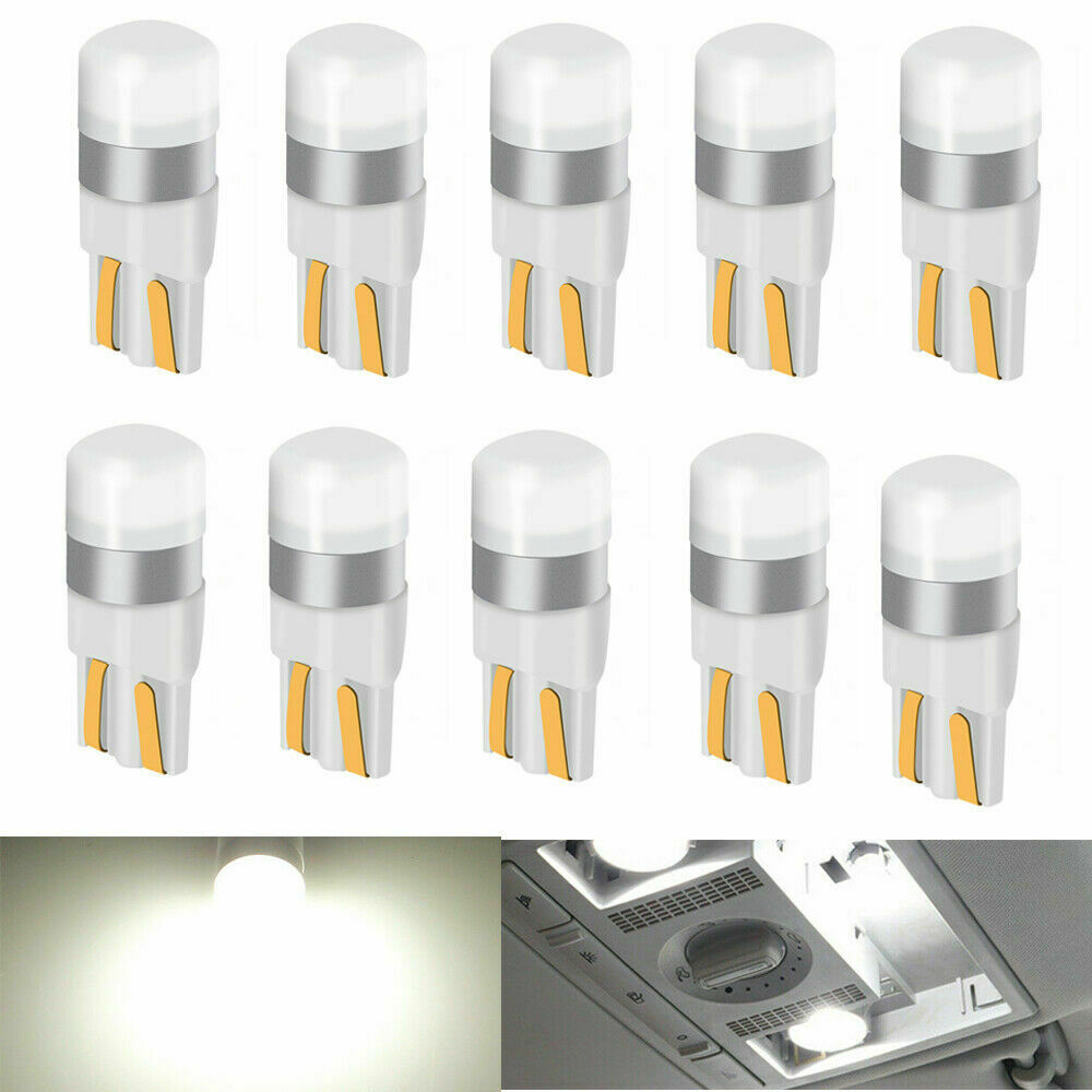 10x T10 LED W5W 3030 SMD Car Width Light Auto Interior Reading Bulb White 12V