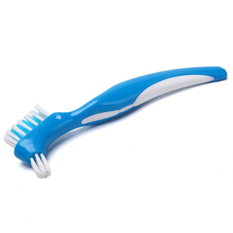 1PCS Denture Brush Non-slip Handle Dual-Head False Teeth Toothbrush DentureA KX