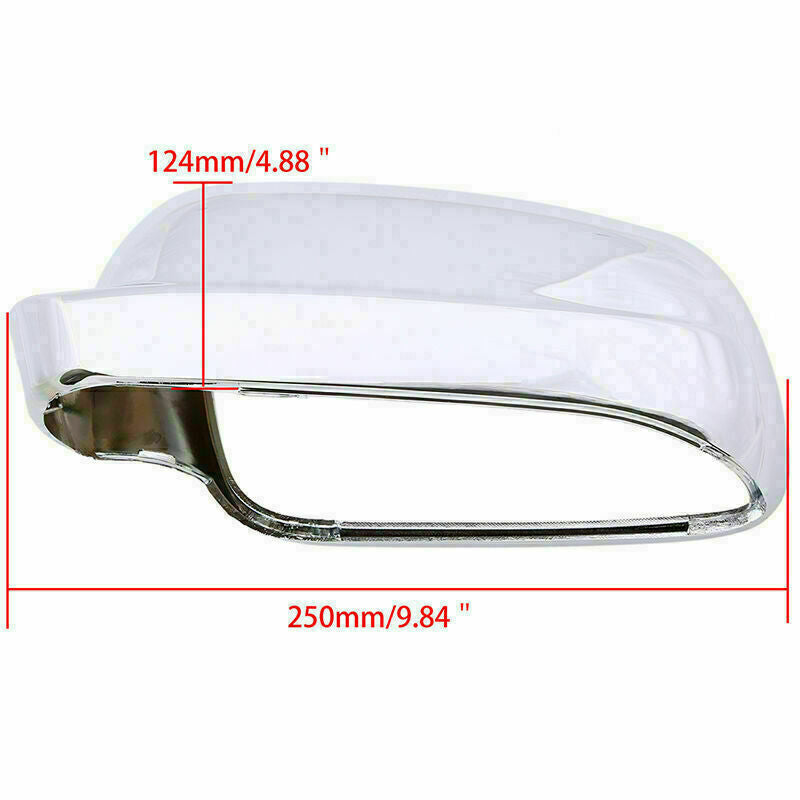 Pair Wing Rearview Mirror Cover Caps Fits VW Golf MK4 Jetta GTI Rabbit 1998-2004