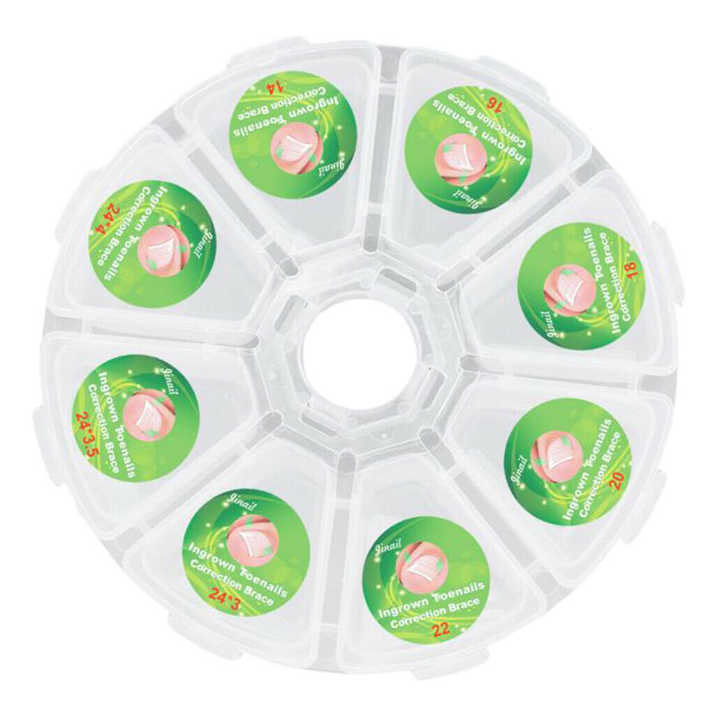 Plastic Ingrown Toenail Straightening Clips Nail Correction Stickers Clear