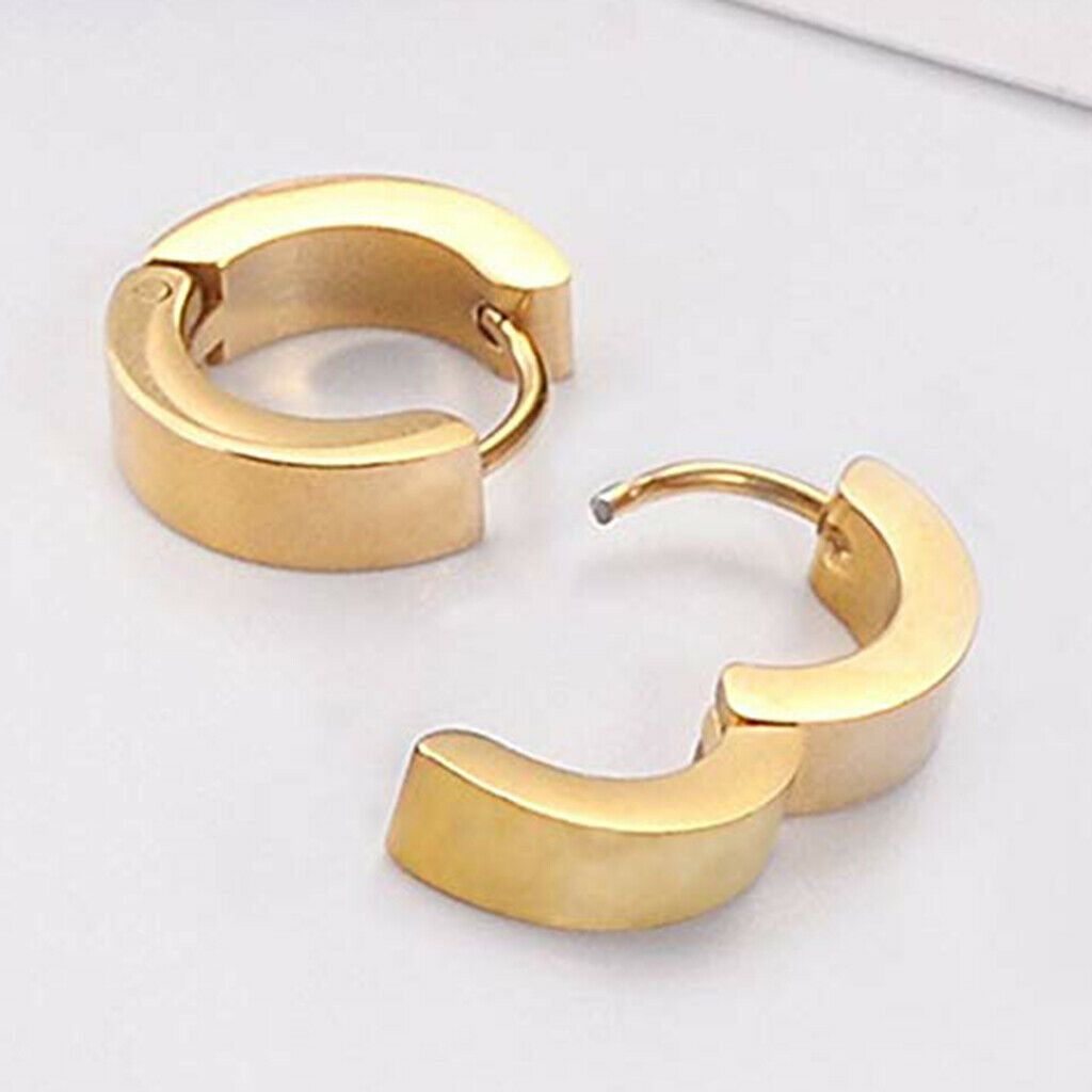 14 Pairs Stainless Steel Women Huggie Hoop Earrings for Men  Ear Piercings