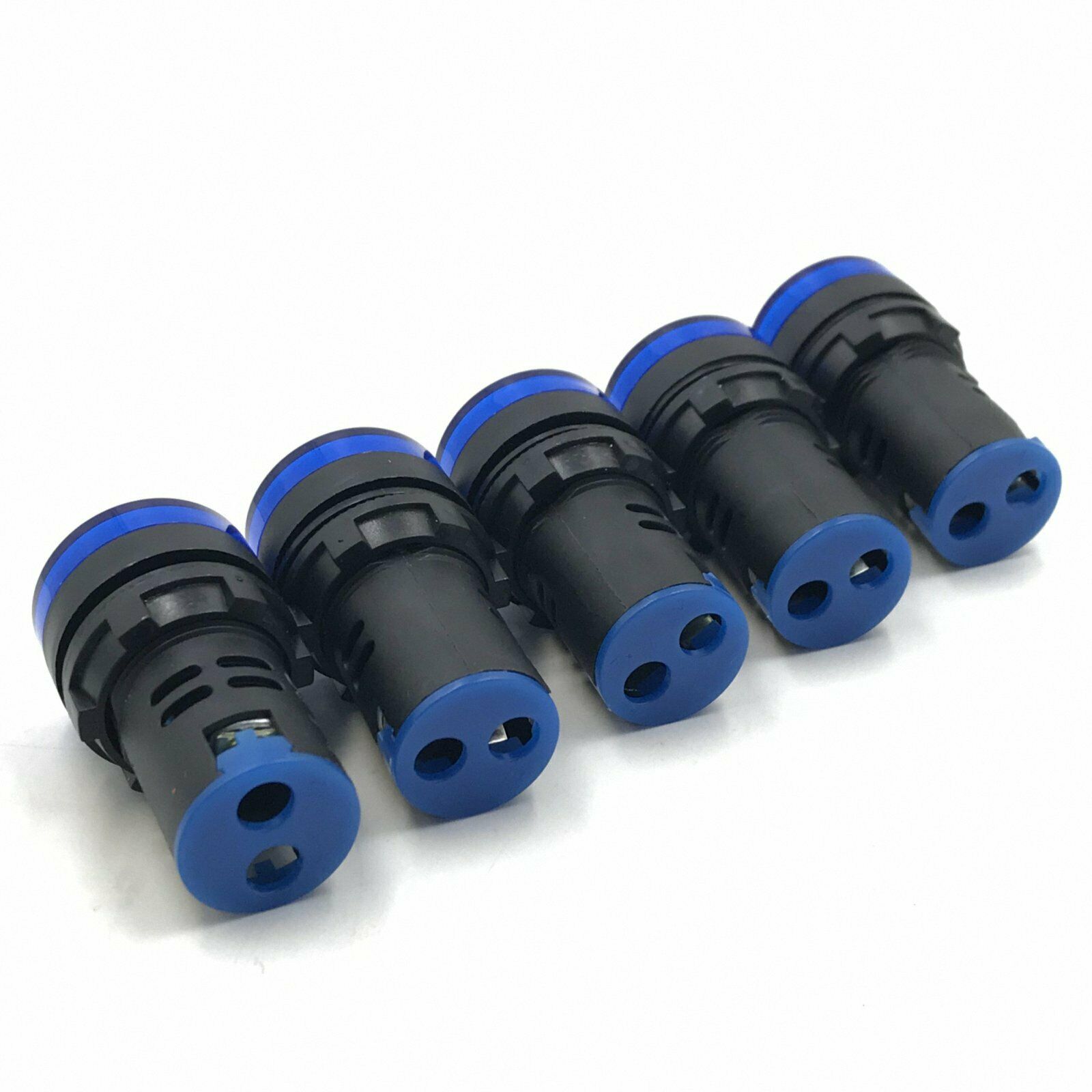 5pcs Blue 220V LED Indicator Pilot Signal Light Lamp 22mm [M_M_S]