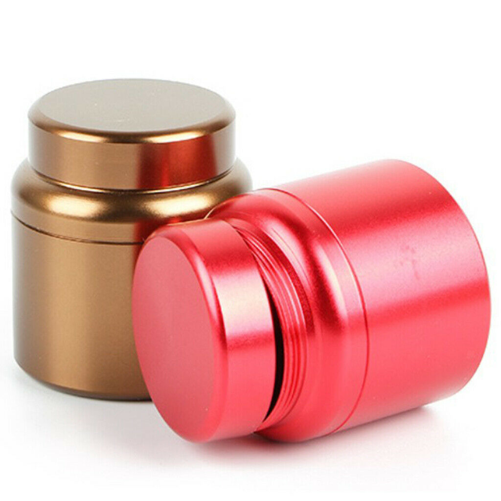 Aluminum Storage Box Coffee Tea Tins Canisters With Airtight Lids Red