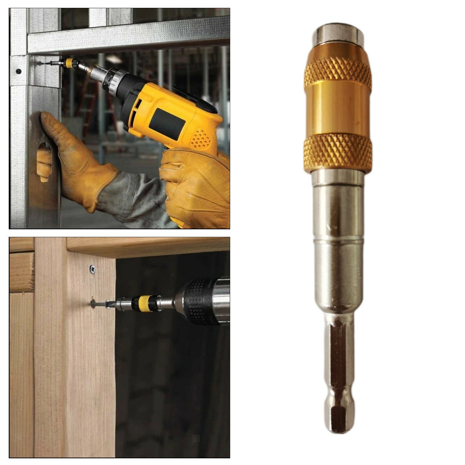 Flexible Magnetic Screw Drill Tip 20° Pivot Mode Drill Bit Holder Extender
