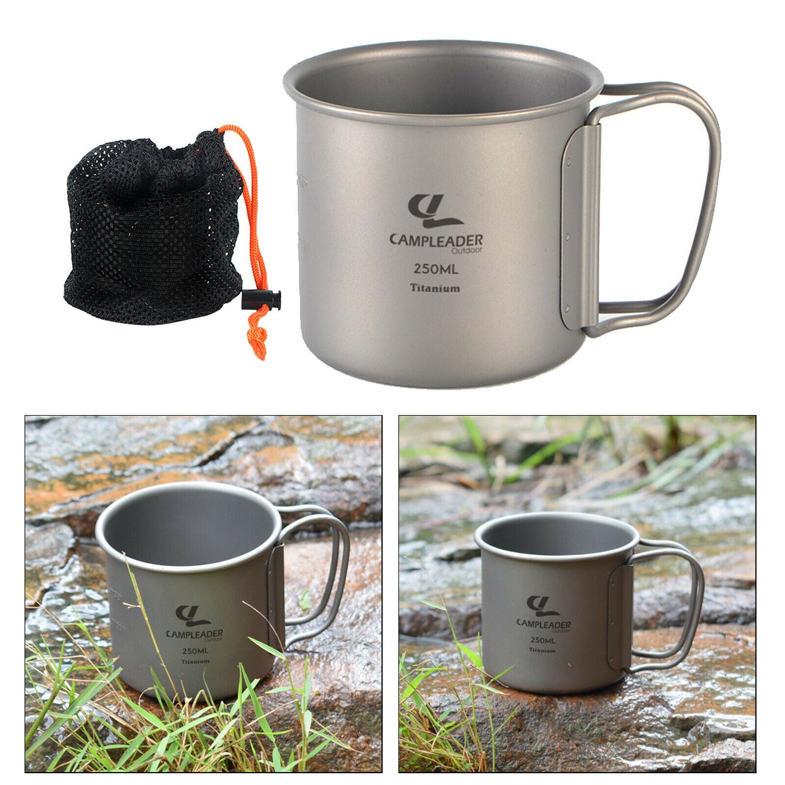 Foldable Camping Mug Outdoor Hiking Drinkware Can be Boiled Drinking Cup