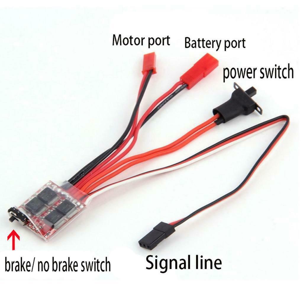 Set of 8 Brushed Motor Speed Controller ESC for RC Truck Tank Car Boat