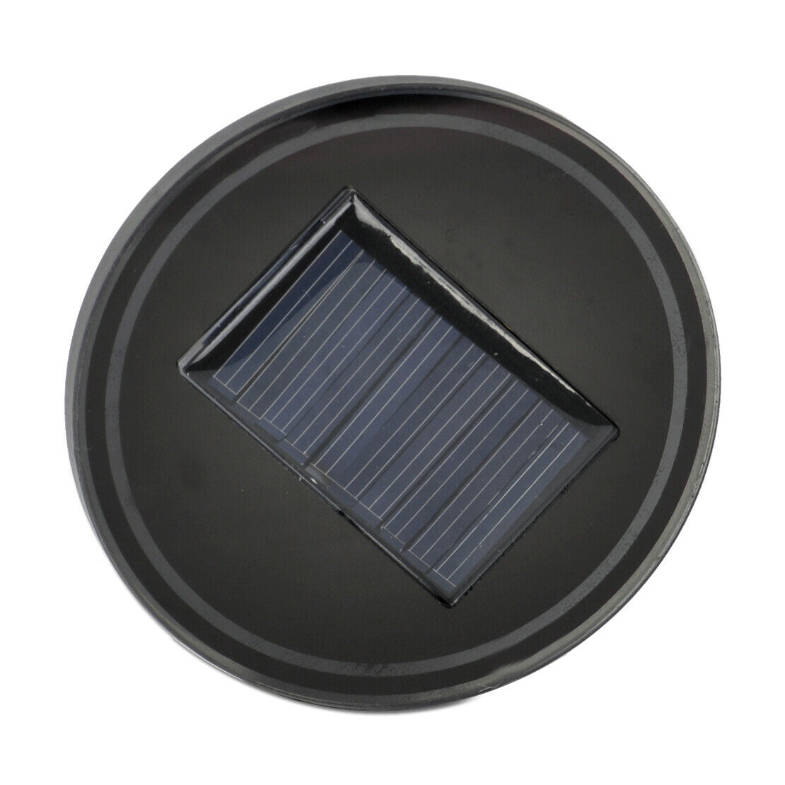 2x Car Solar Energy Cup Holder Bottom Pad Mat Blue LED Light Cover Trim Decor An