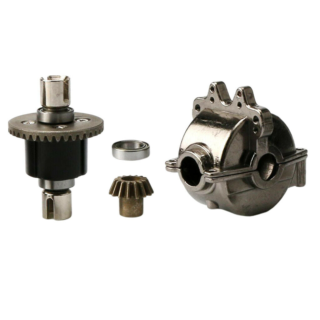 2 pieces gear housing + differential for WLtoys 1:18 RC Car A979 Titanium