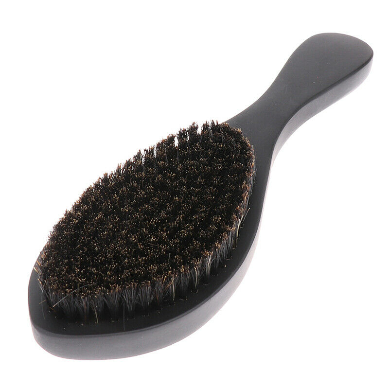 Curved Soft Boar Bristle Wave Hair Brush Wooden Handle Premium Magic Wave Br XC