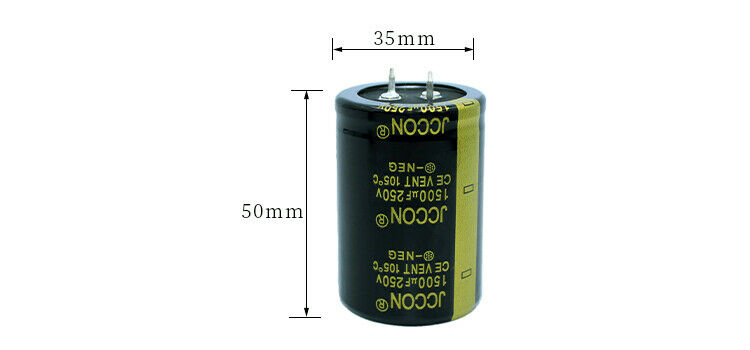 1pcs 250v1500uf Aluminum electrolytic capacitor Welder power supply 35x50mm