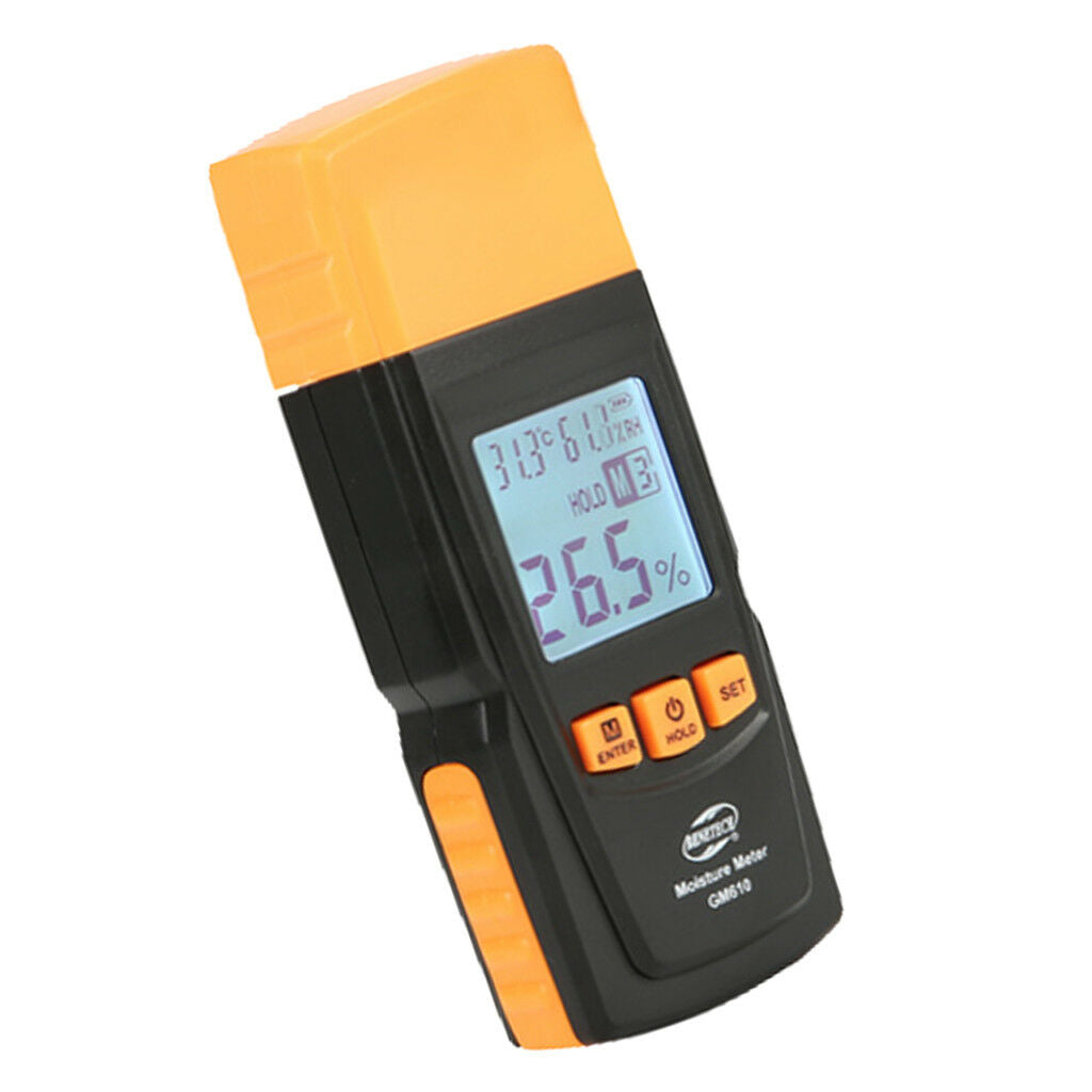 2 Pins Digital Wood Moisture Meter Lumber Damp Tester Detector for Firewood