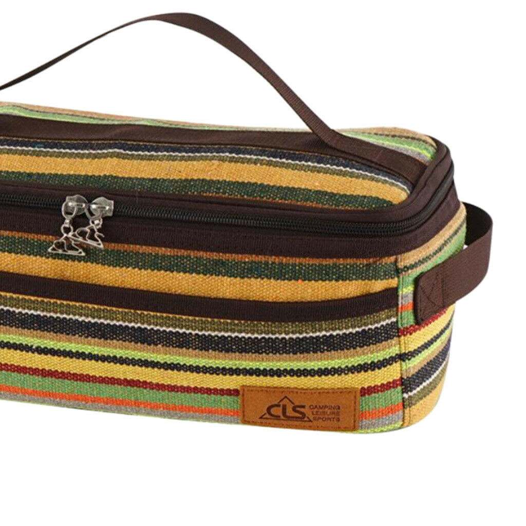 Cutlery Storage Bag Utensils Storage Box Tableware Flatware Holder Stripe