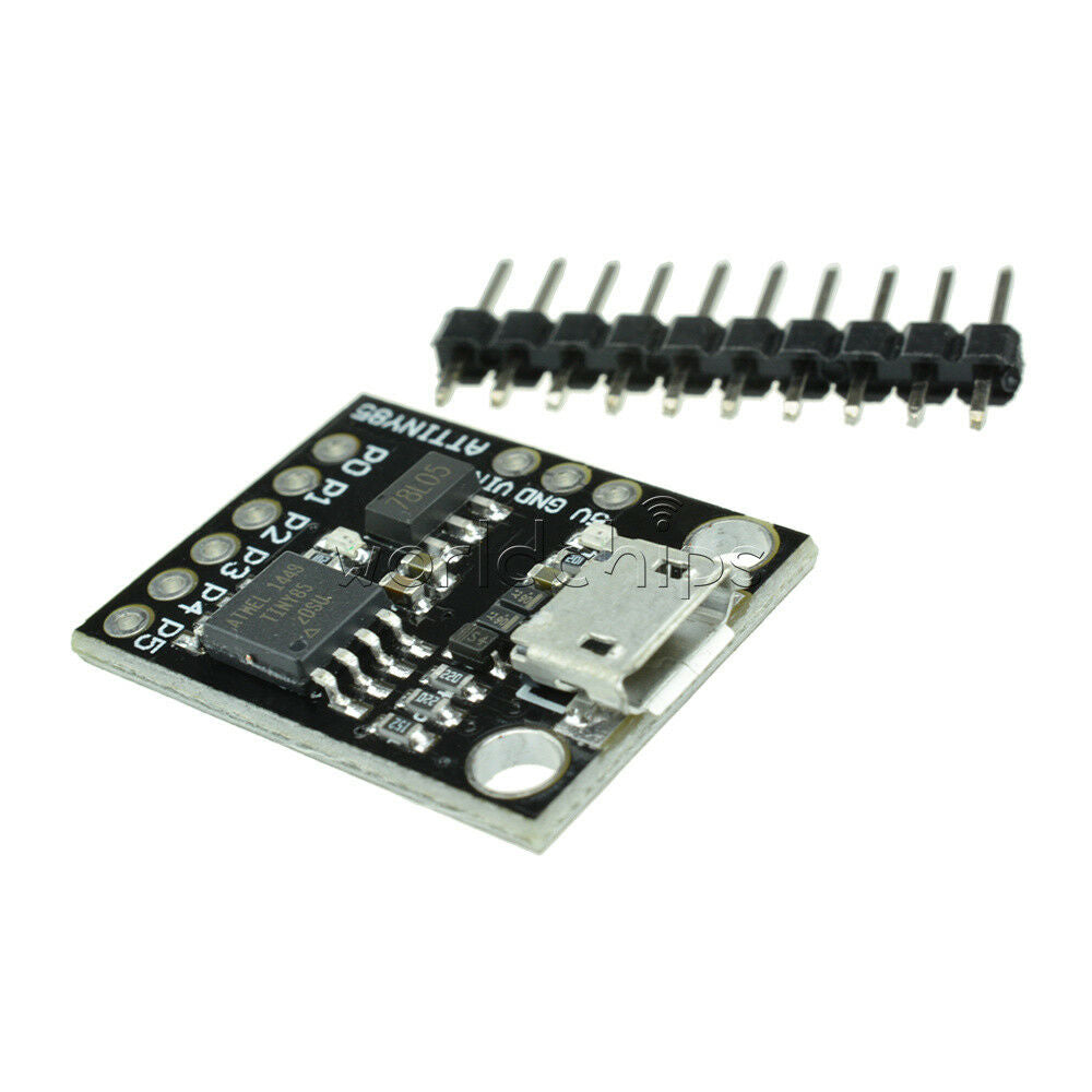 2PCS ATTINY85 MCU Micro USB Development Board for Arduino I2C SPI Kickstarter