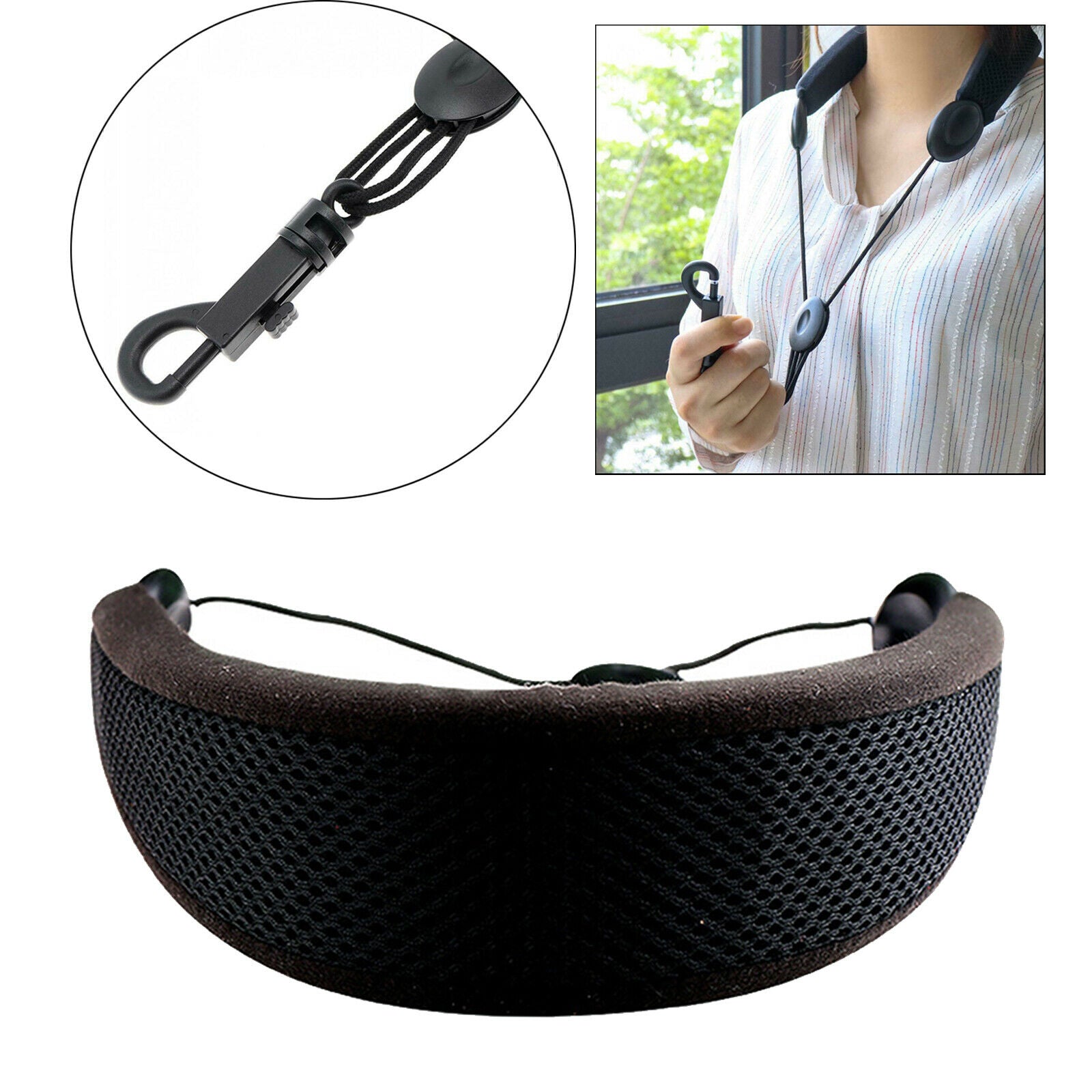 Padded Saxophone Neck Strap-Comfortable Sax Strap Tie with Breathable, Washable,
