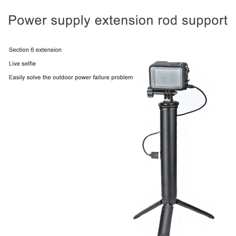 Portable Charging Stand Holder Mobile Phone Fill Light Extendable  Pole Bracket