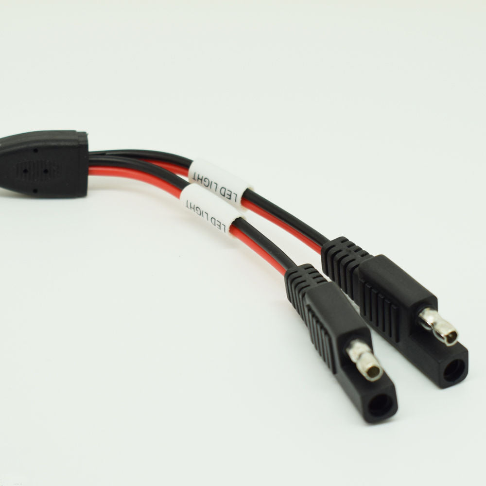 4pcs 18AWG SAE Splitter 1 to 2 SAE Male to Female DC Power Automotive Cable