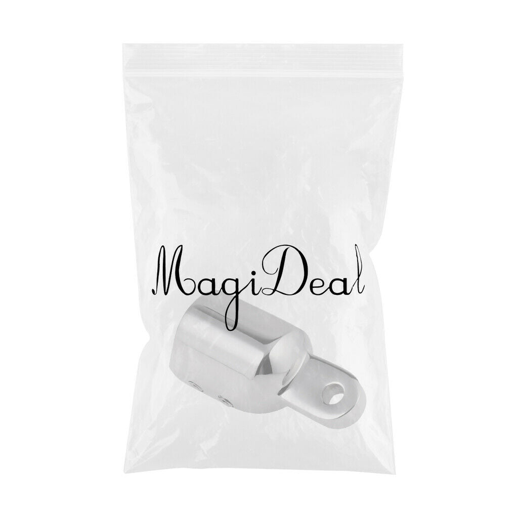 Marine Stainless Steel 25mm 1" Eye End Boat Bimini Top Cap Fitting Hardware