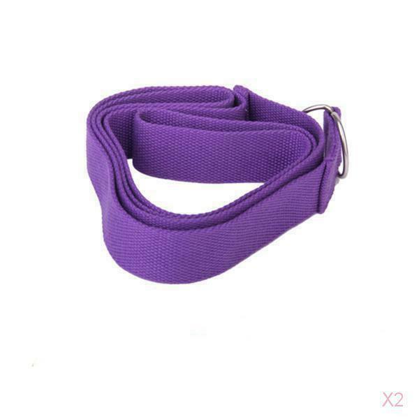 2x  69" Yoga Strap Stretch Belt Fitness Exercise Training Belt Exercise