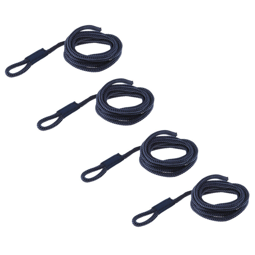 4Pcs Premium Boat Fender Lines Bumper Whips Rope Docking Marine Essentials