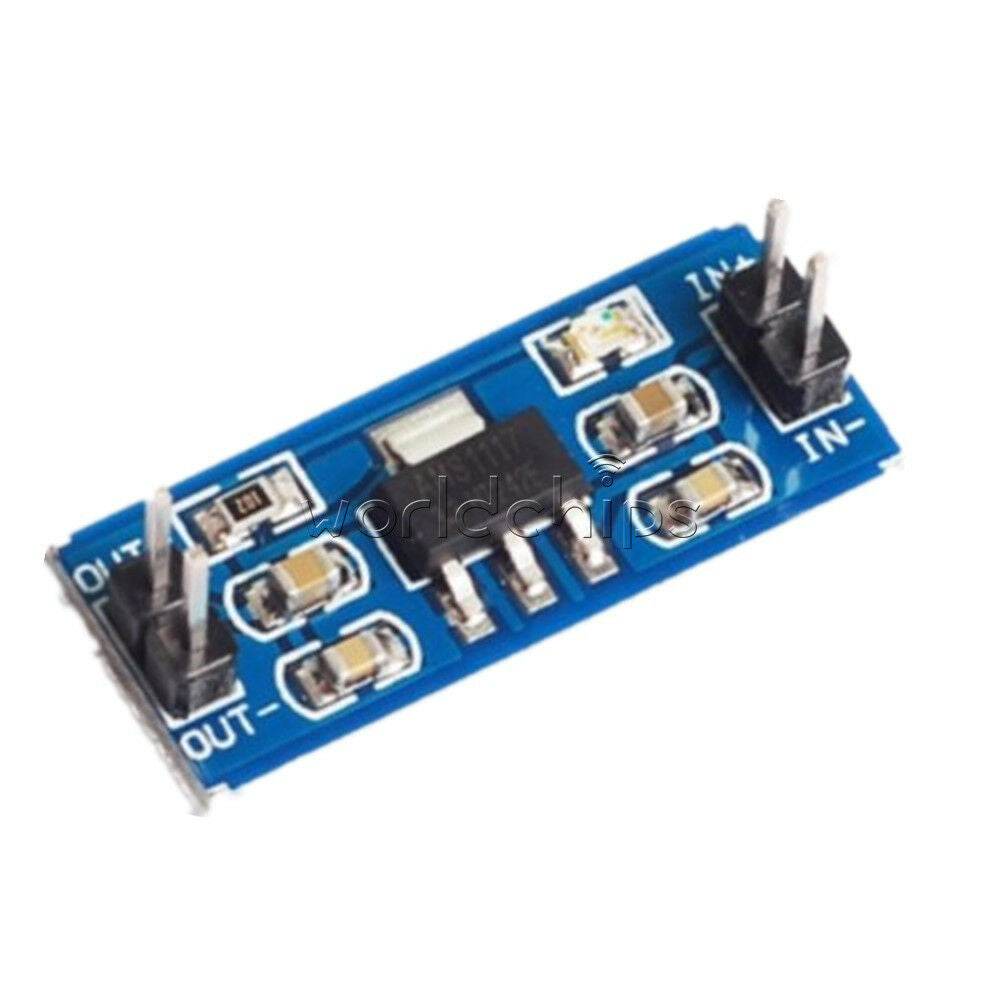 5Pcs DC/DC 4.5V-7V to 3.3V AMS1117-3.3V Power Supply Module Voltage Regulator