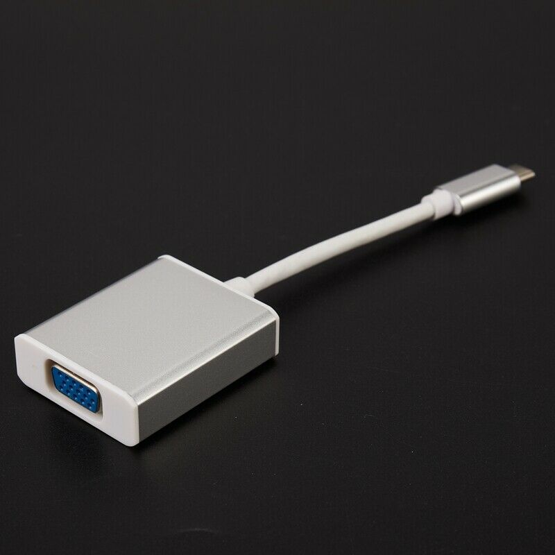 Usb C 3.1 Type C To Vga Monitor Projector Video Cable Converter Adapter  SilveX1